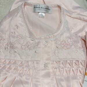 MISS ELAINE NIGHTGOWN NOS pale pink hard to find lace granny gown